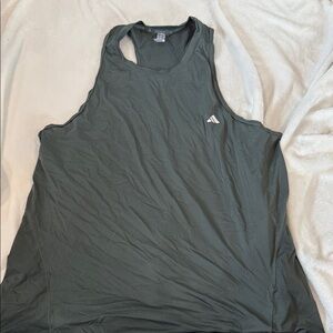 adidas Dark Green Racerback Training Tank